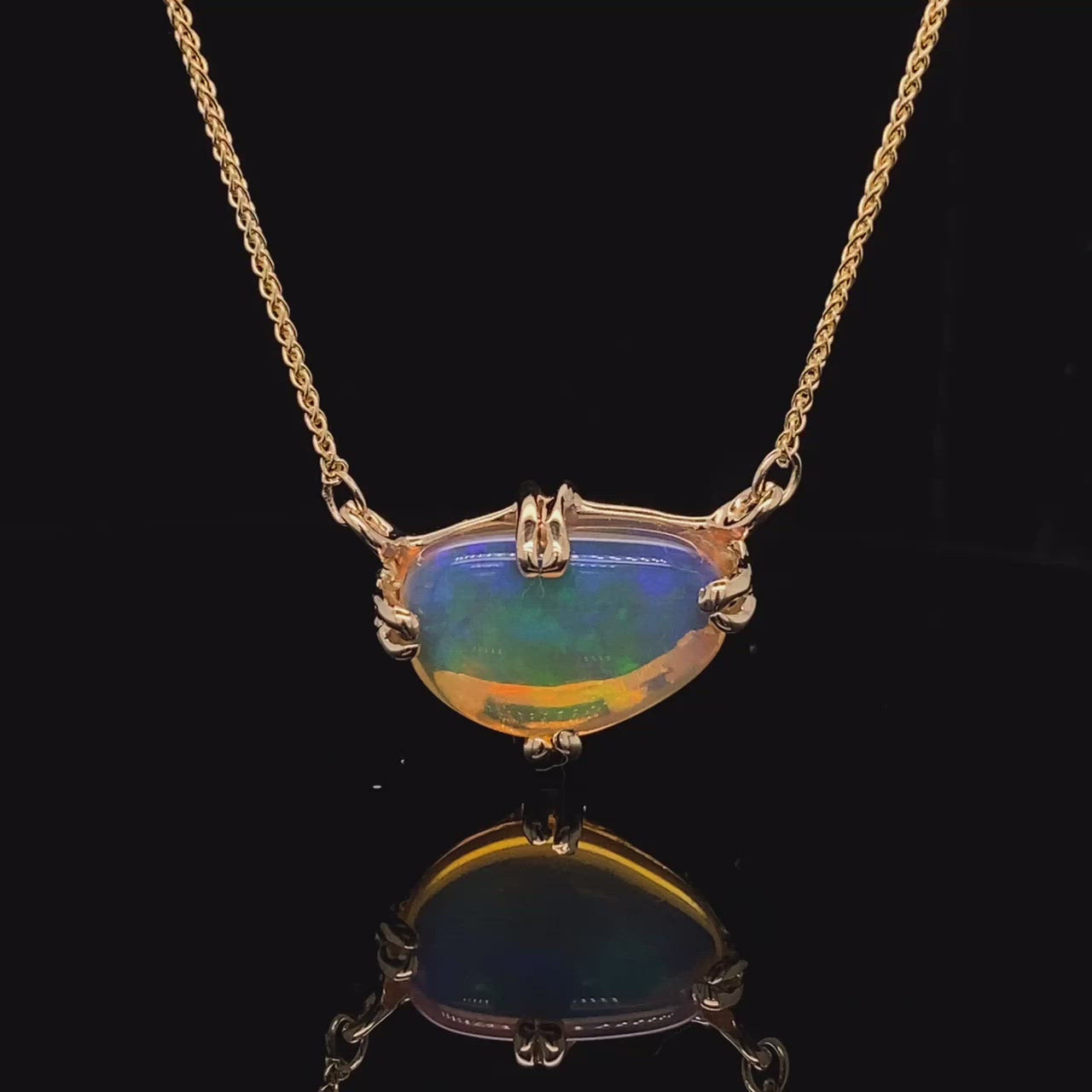 Visions Opal and Gold Necklace