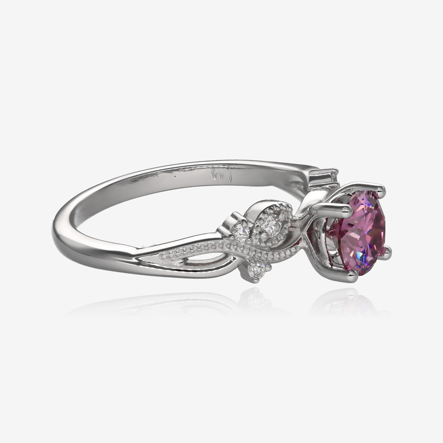 Fairy Fit Pink Moissanite Ring