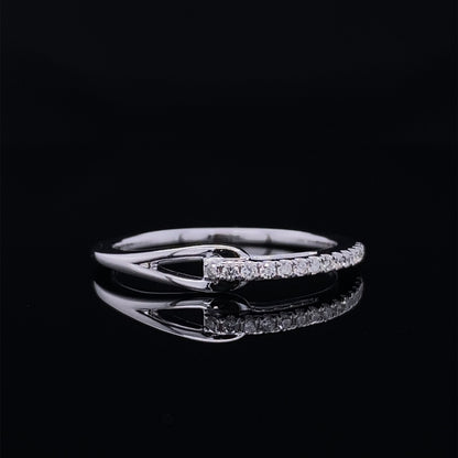 Interlocking Love Diamond Links Fashion Gift Ring