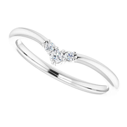 Ice Cap Diamond V Contour Ring Enhancer