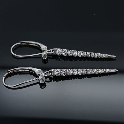 .36ct Diamond Dagger Dangle Earrings