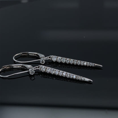 .36ct Diamond Dagger Dangle Earrings