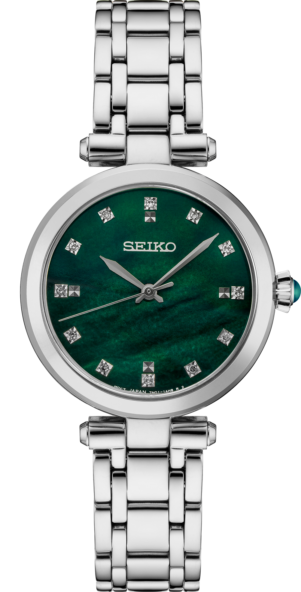 SEIKO Women’s Green Mother of Pearl Stainless Watch