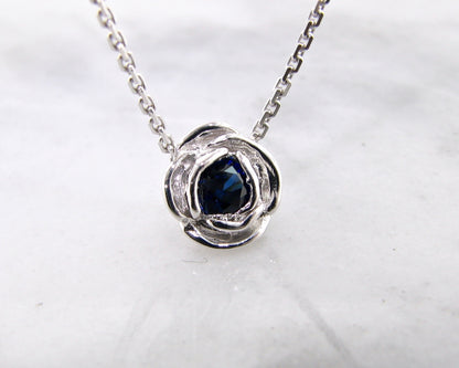 blue-sapphire-silver-rose-slider-necklace-wexford-jewelers