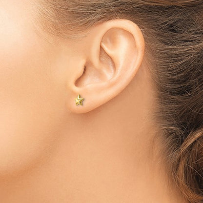 Gold Star Stud Earrings