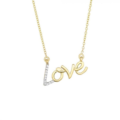 All My Love Golden Diamond Necklace