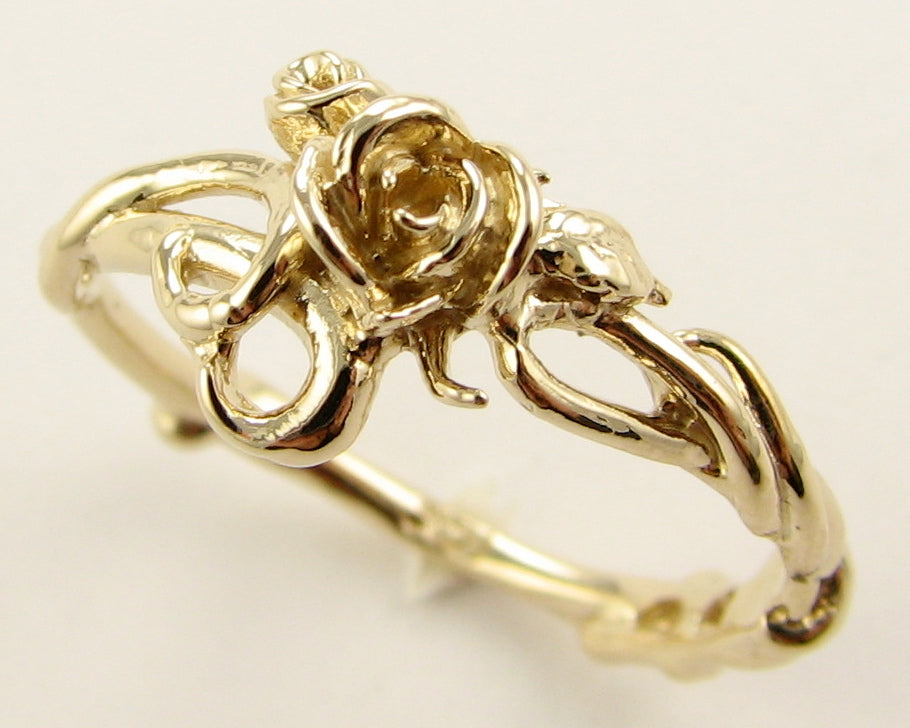 Yellow Gold Ring, Rose Garden