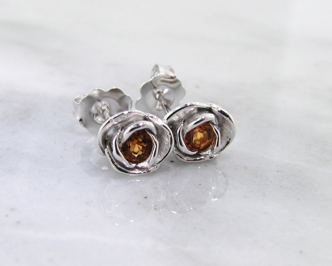 Sterling Silver
(2) 3mm Citrine