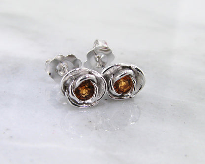 Sterling Silver
(2) 3mm Citrine