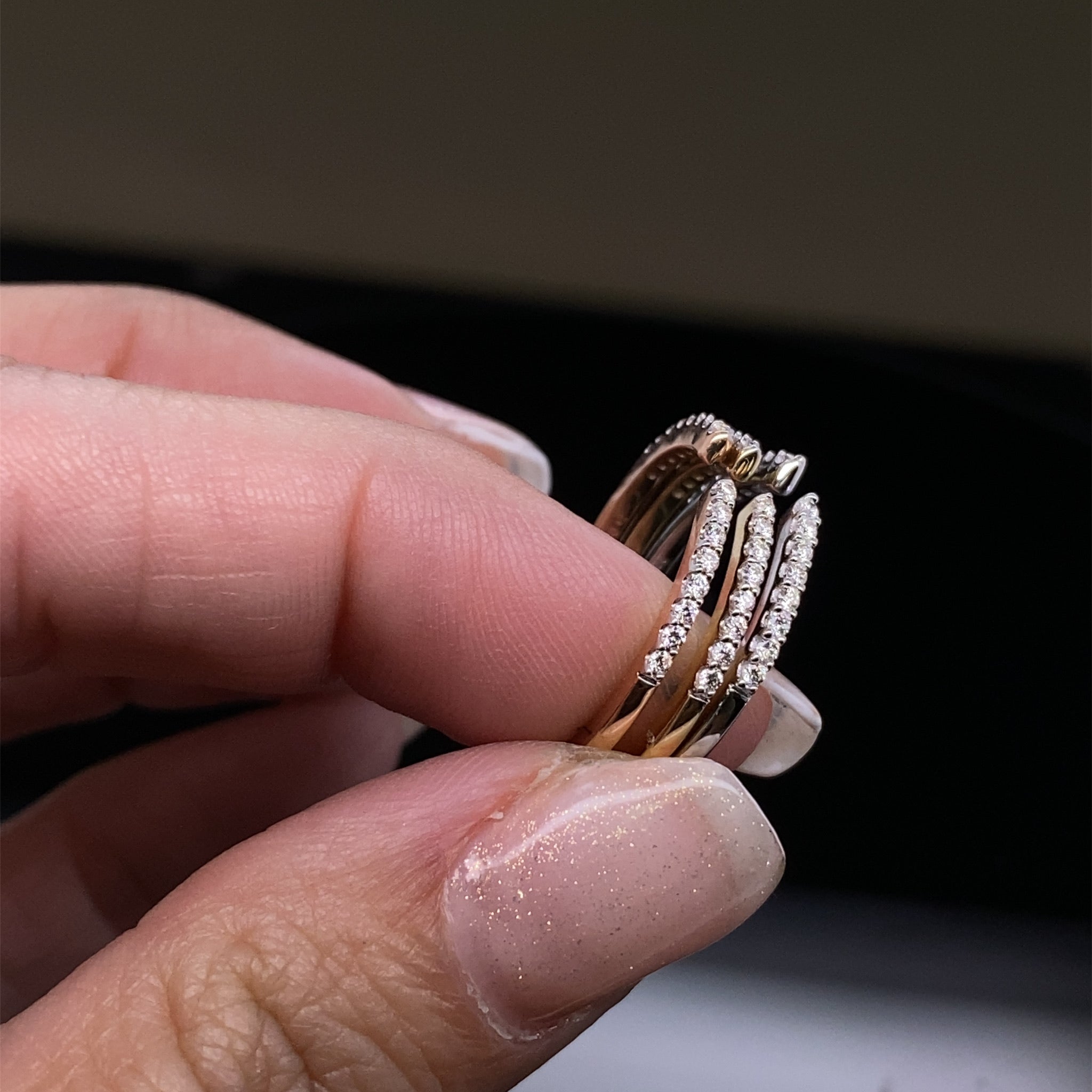 Diamond Streak Open Style Split Band