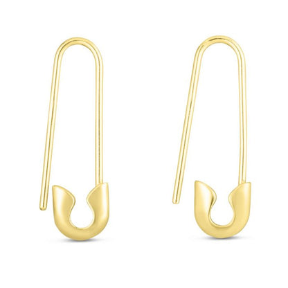 Golden Safety Pin Jewelry Accessories