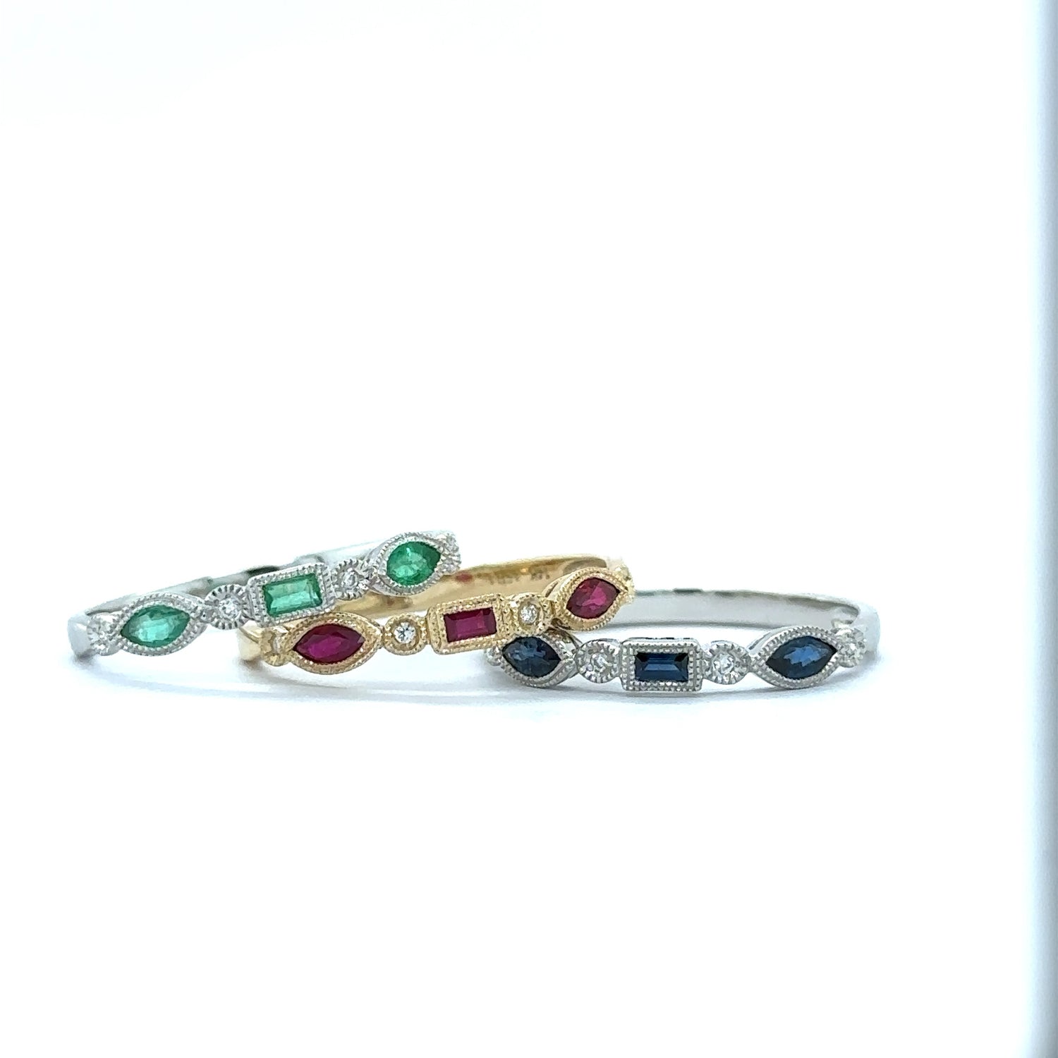 Kate Precious Gemstone and Diamond Band