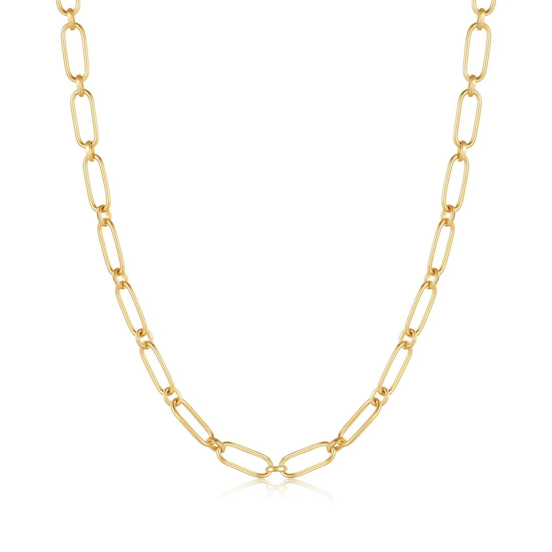 Gold Cable Connect Chunky Chain Necklace