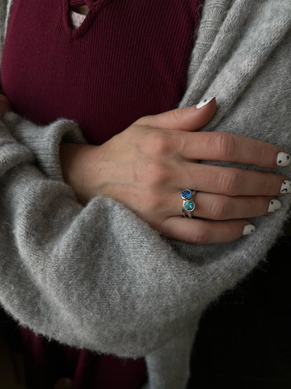 Bezel Gemstone Pop Stackable Ring