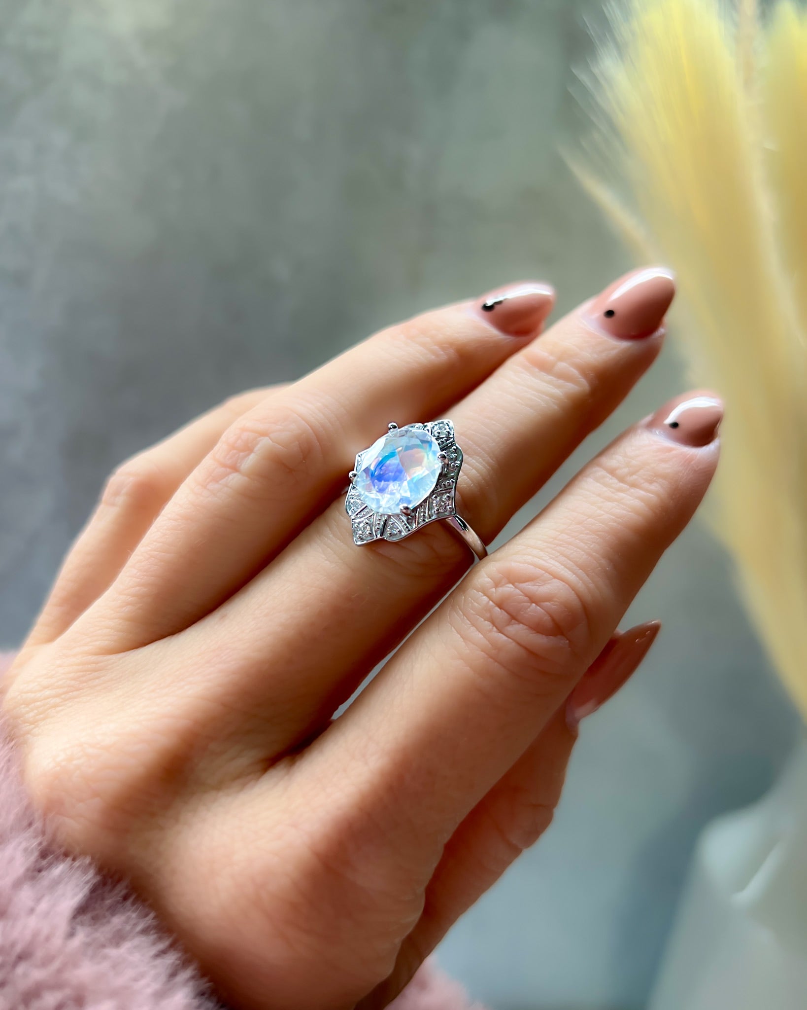 Angelic Vintage Moonstone Ring