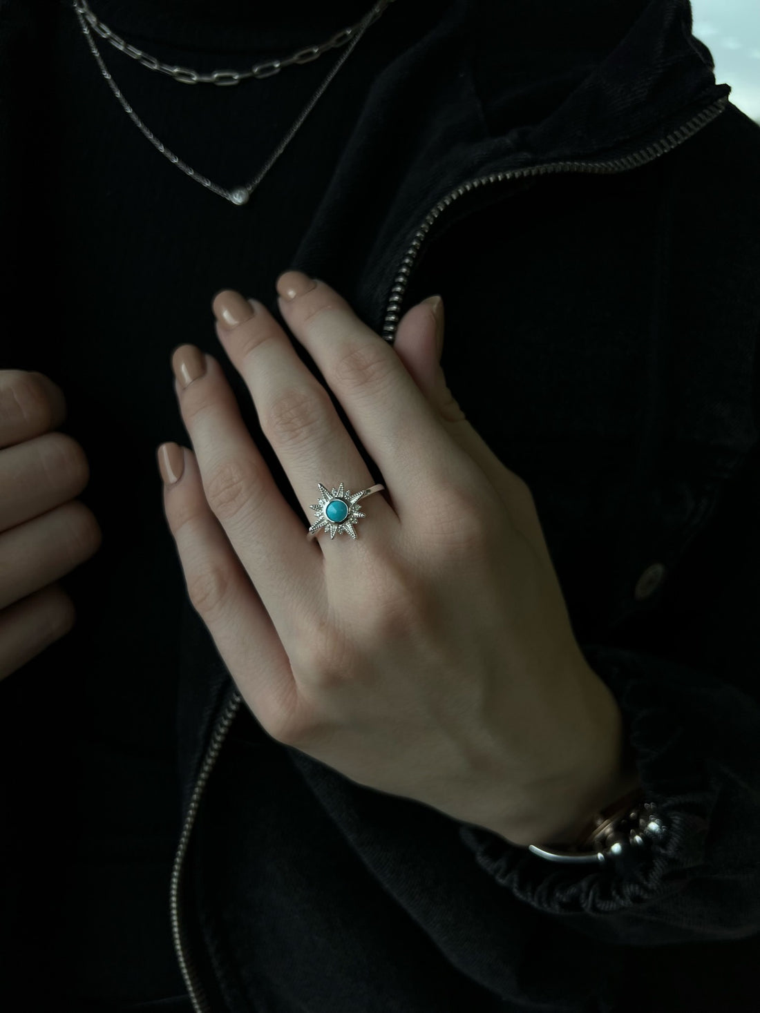 North Star Turquoise &amp; Diamond Ring