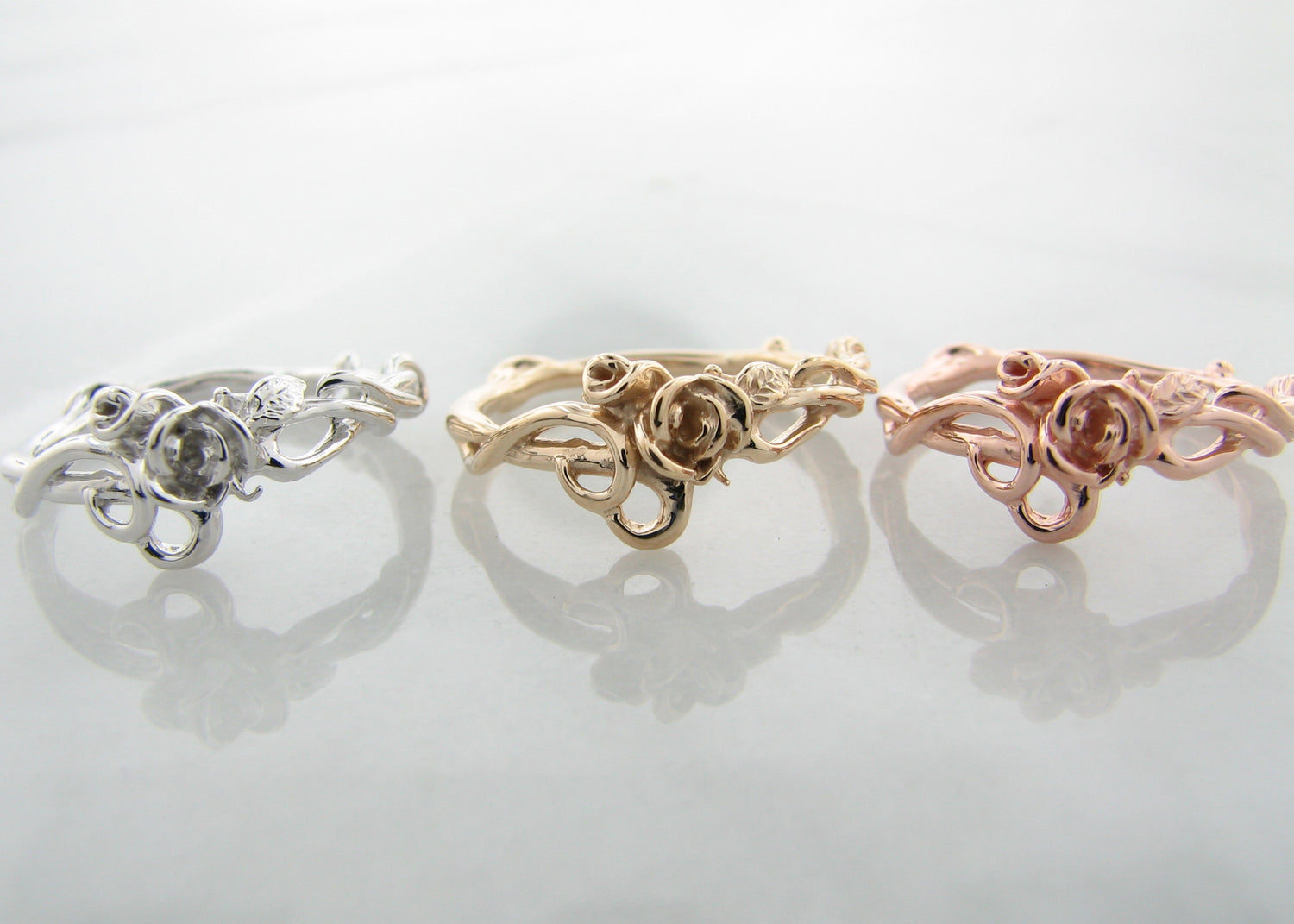 Yellow Gold Ring, Rose Garden