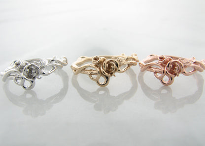 Yellow Gold Ring, Rose Garden