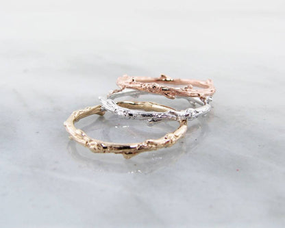 Yellow Gold Twig Band