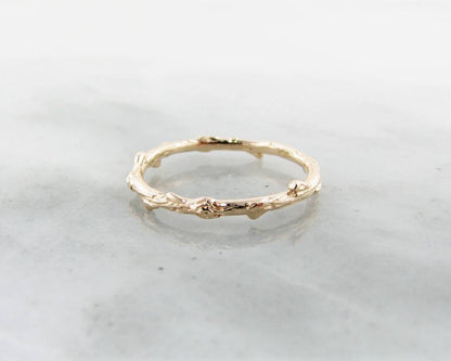 Yellow Gold Twig Band