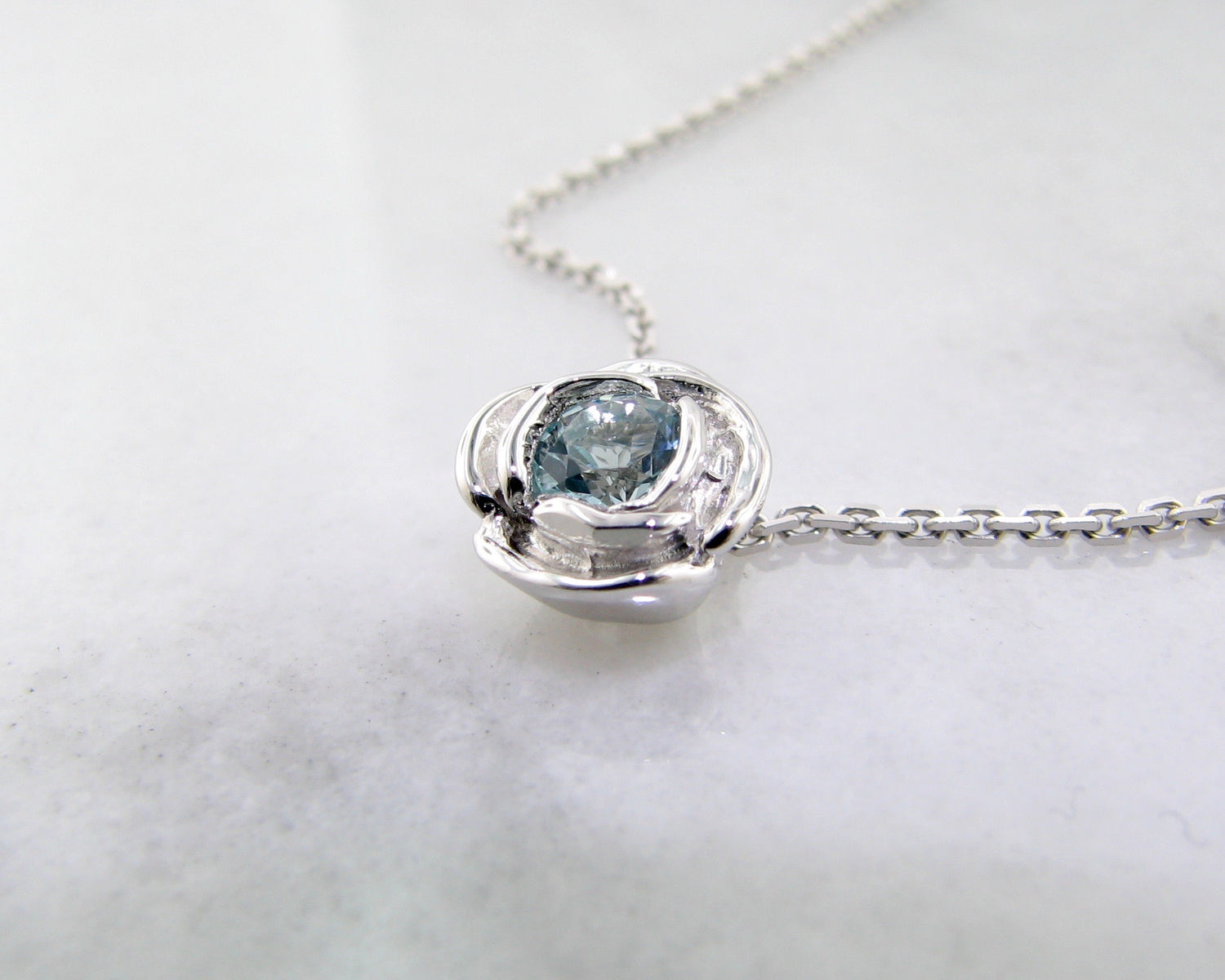 wexford-jewelers-silver-rose-shaped-march-birthstone-necklace